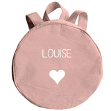 Sac à dos Maternelle personnalisé Rose poudré Coton