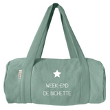 Sac polochon Cadeau Adulte personnalisé Vert amande Coton