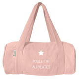 Sac polochon Cadeau Adulte personnalisé Rose poudré Coton