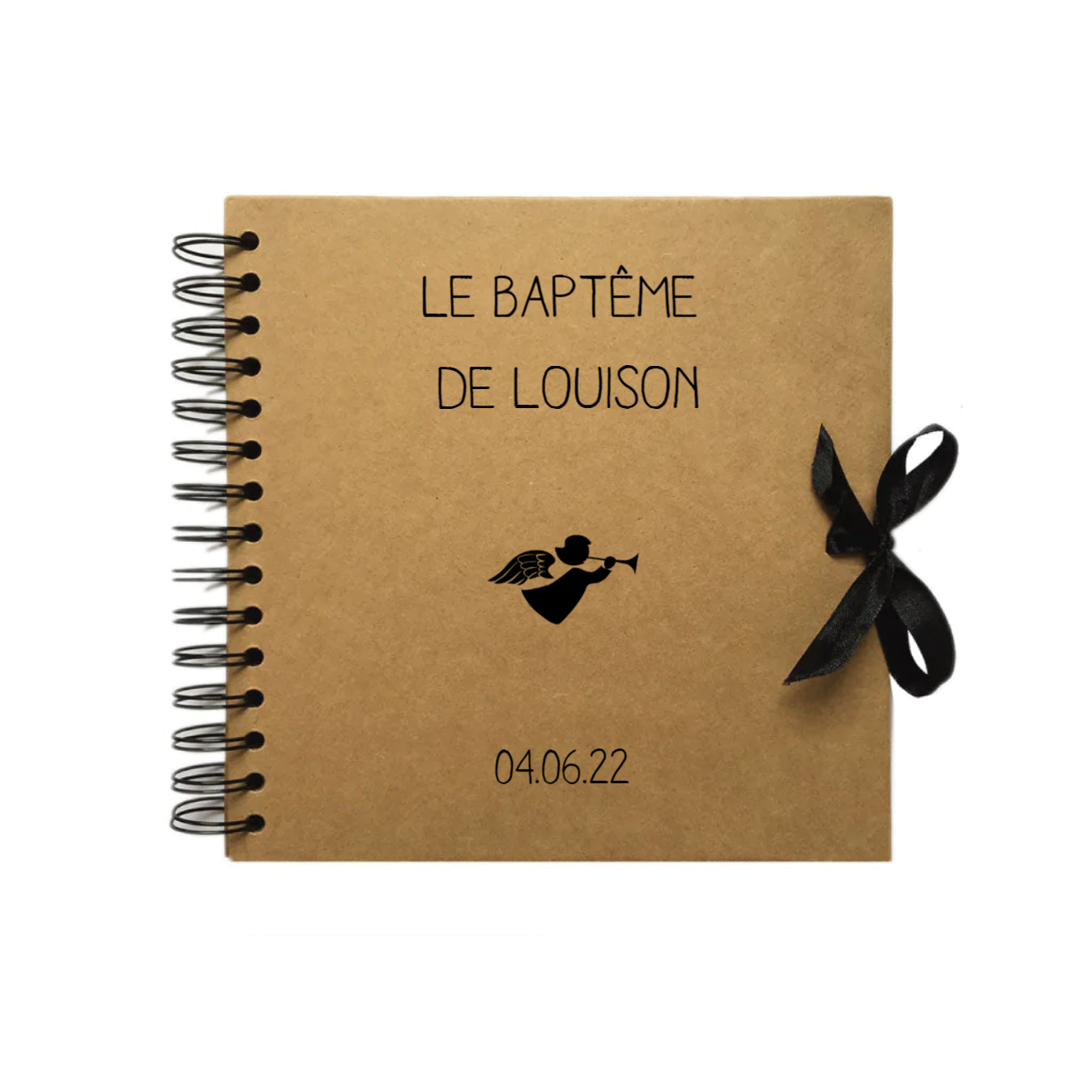 Album Photo Communion 24x24 Cm - 12 Pages Avec Papier De Soie - Couverture Illustrée Symboles Religieux - Cadeau Souvenir